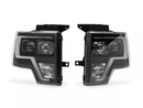 RAXIOM PROJECTOR HEADLIGHTS W/ LED ACCENT: 2009–2014 FORD F-150-1