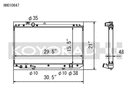 Koyo 97-05 Toyota Aristo / Lexus GS300 Radiator-2