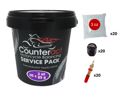Counteract Motorcycle Balance Beads Shop Service Bucket: 20 packs - 3oz bags