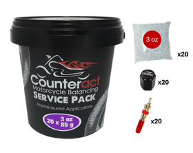 Counteract Motorcycle Balance Beads Shop Service Bucket: 20 packs - 3oz bags - 0