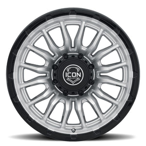 ICON Alloys Cajon 20x9 / 8x180 / 12mm / 5.5in BS Silver Machined Wheel w/ GB Lip