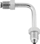 Twin Power Stainless Brake Fitting Male 3/8-24 Inverted Flare to AN-3 Male 90 Adaptor Tube Short-1