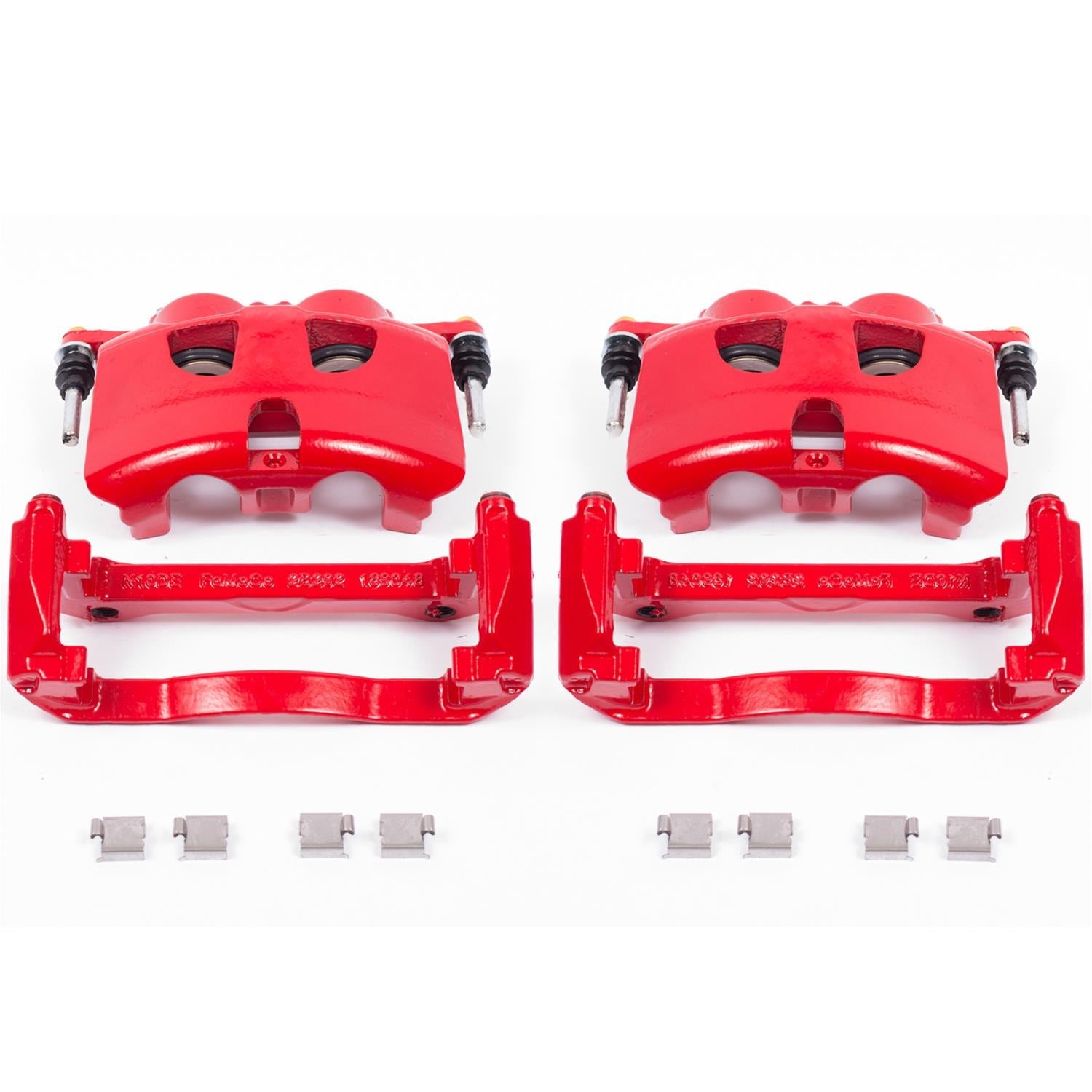 POWERSTOP FRONT RED CALIPERS W/BRACKETS: 2012–2019 FORD F-150