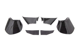 OLM LE Dry Carbon Fiber Lower Mirror Mount Cover - 15 WRX STI 15-17 Crosstrek 15-16 Impreza