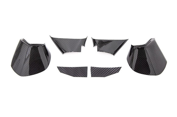 OLM LE Dry Carbon Fiber Lower Mirror Mount Cover - 15 WRX STI 15-17 Crosstrek 15-16 Impreza