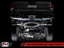AWE Tread Edition Catback Dual Exhaust for Jeep JT 3.6L - Diamond Black Tips-4