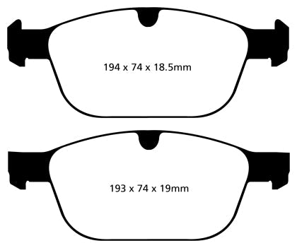 EBC 08+ Volvo XC60 3.0 Turbo Redstuff Front Brake Pads