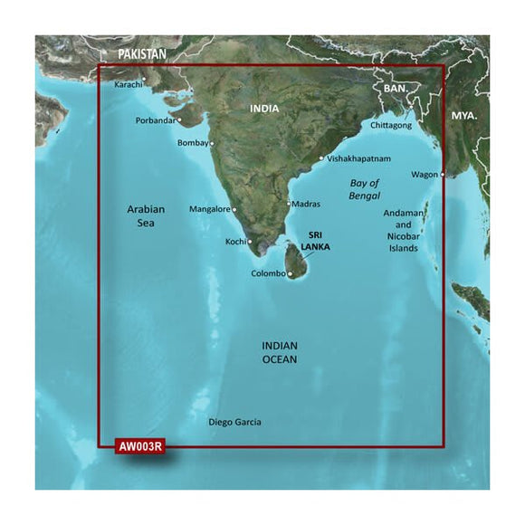 Garmin microSD/SD card: VAW003R-Indian Subcontinent