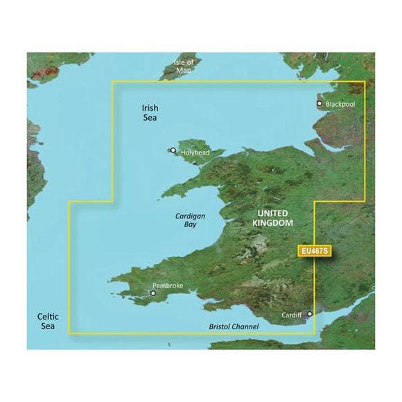 Garmin microSD/SD card: VEU467S-Blackpool to Cardiff