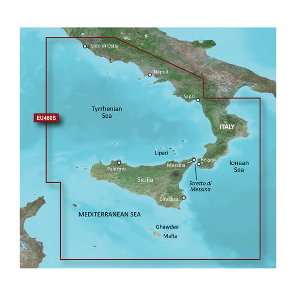 Garmin microSD/SD card: VEU460S-Sicily to Lido di Ostia