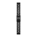 Garmin QuickFit 22 Watch Bands. Vented Titanium Bracelet with Carbon Gray DLC Co-1