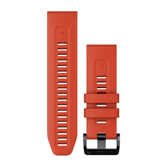 Garmin QuickFit 26 Watch Bands. Flame Red Silicone