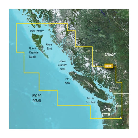 Garmin microSD/SD card: VCA501L-Puget Sound-Dixon Entrance