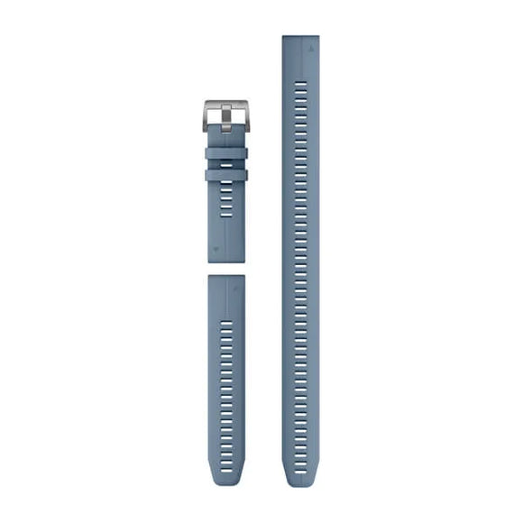 Garmin QuickFit 22 Watch Bands. Hurricane Blue Silicone (3-piece Dive Set)