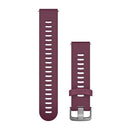 Garmin Quick Release Band. Berry Silicone Band with Stainless Steel Hardware-1