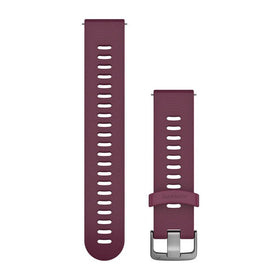 Garmin Quick Release Band. Berry Silicone Band with Stainless Steel Hardware