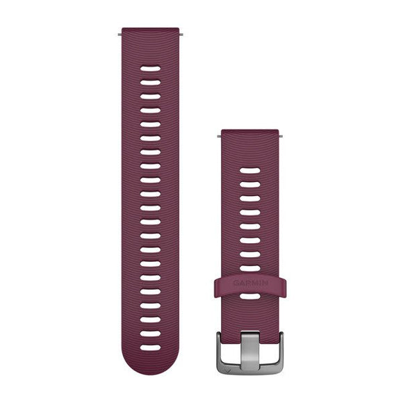 Garmin Quick Release Band. Berry Silicone Band with Stainless Steel Hardware