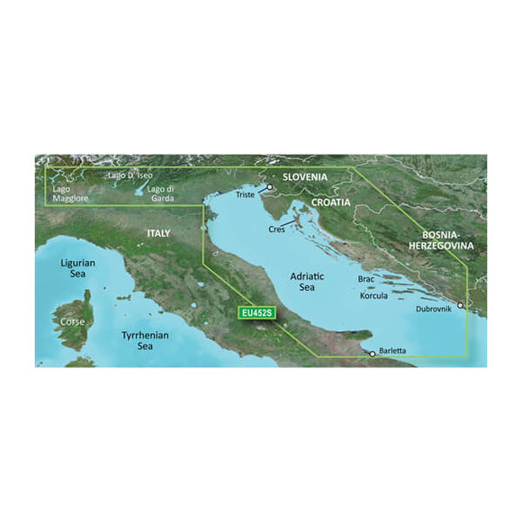 Garmin microSD/SD card: VEU452S-Adriatic Sea. North Coast