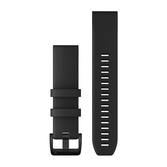 Garmin QuickFit 22 Watch Bands. Black with Black Stainless Steel Hardware