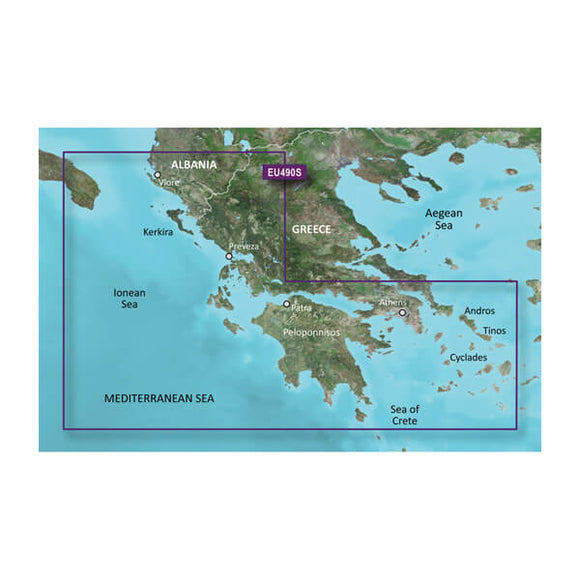 Garmin microSD/SD card: VEU490S-Greece West Coast and Athens