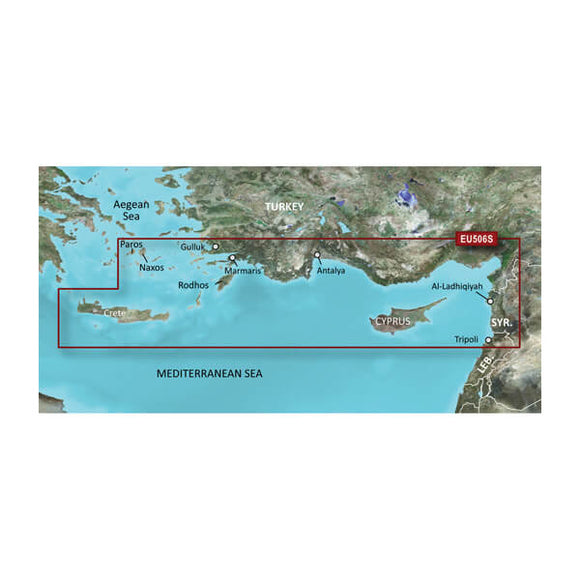 Garmin microSD/SD card: VEU506S-Crete-Cyprus