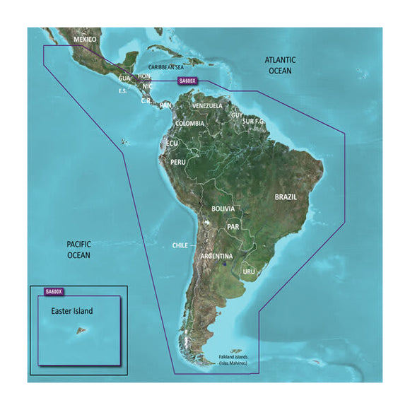 Garmin microSD/SD card: HXSA600X-South America
