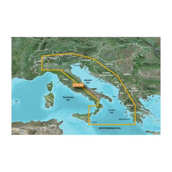Garmin microSD/SD card: VEU014R-Italy. Adriatic Sea