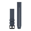 Garmin Quick Release Bands (20 mm). Granite Blue with Black Hardware-1