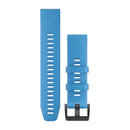 Garmin QuickFit 22 Watch Bands. Cyan Blue Silicone-1