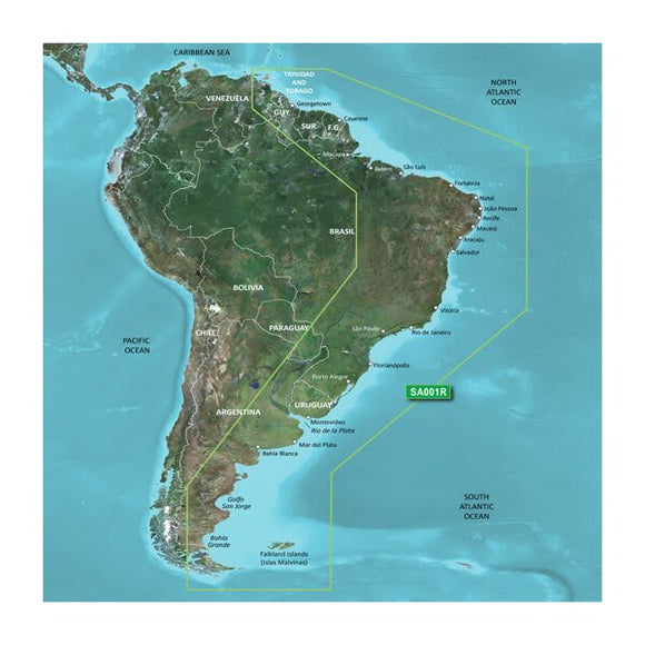 Garmin microSD/SD card: VSA001R- g3 South America East Coast