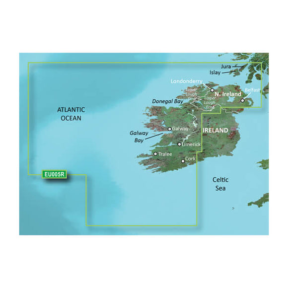 Garmin microSD/SD card: VEU005R-Ireland. West Coast