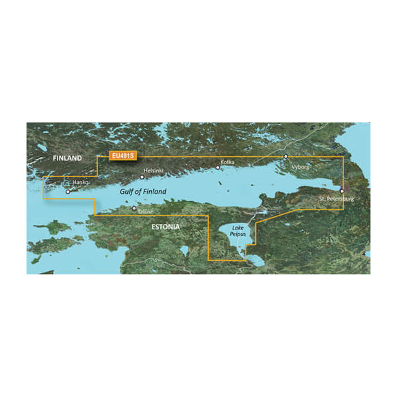 Garmin microSD/SD card: VEU491S - Hanko-St. Petersburg-Tallin