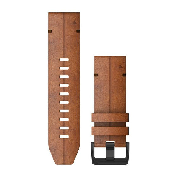 Garmin QuickFit 26 Watch Bands. Chestnut Leather