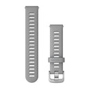 Garmin Quick Release Bands (18 mm). Powder Gray with Silver Hardware-1