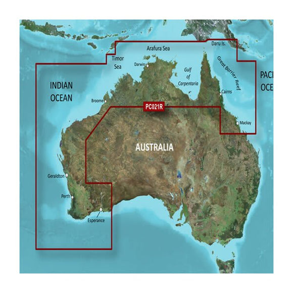 Garmin microSD/SD card: VPC021R-Mackay NW to Esperance