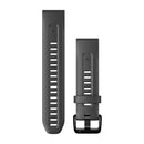 Garmin QuickFit 20 Watch Bands. Graphite Silicone-1