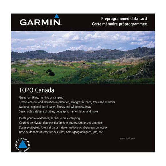 Garmin microSD/SD card: TOPO Canada - ALL