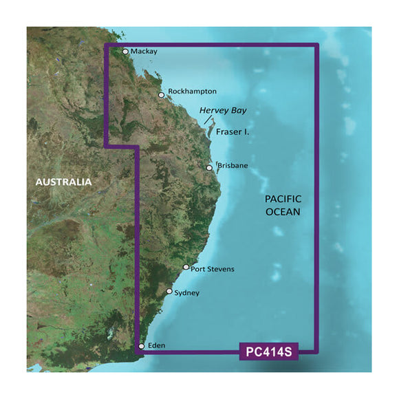Garmin microSD/SD card: HXPC414S-Mackay to Twofold Bay