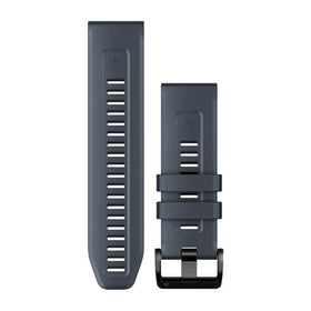 Garmin QuickFit 26 Watch Bands. Granite Blue Silicone