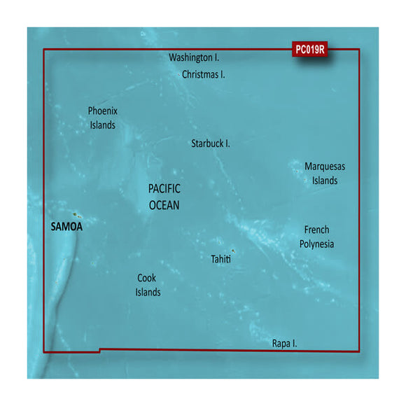 Garmin microSD/SD card: VPC019R-Polynesia