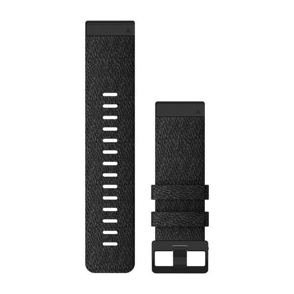 Garmin QuickFit 26 Watch Bands. Heathered Black Nylon