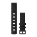 Garmin QuickFit 22 Watch Bands. Heathered Black Nylon-1