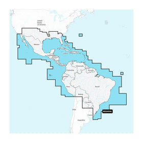 Garmin Mexico. Caribbean to Brazil - Inland and Coastal Marine Charts