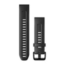 Garmin QuickFit 20 Watch Bands. Black Silicone-1