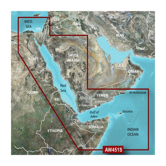 Garmin microSD/SD card: VAW451S-Red Sea