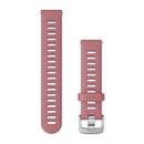 Garmin Quick Release Bands (18 mm). Light Pink with Silver Hardware-1