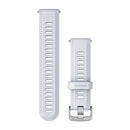 Garmin Forerunner Watch Bands (22 mm). Whitestone with Silver Hardware-1