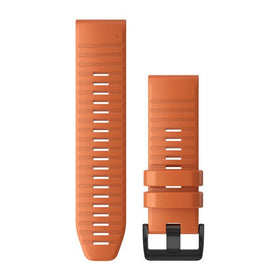 Garmin QuickFit 26 Watch Bands. Ember Orange Silicone