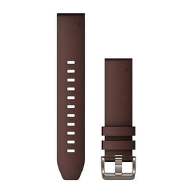Garmin QuickFit 22 Watch Bands. Oxford Brown Leather