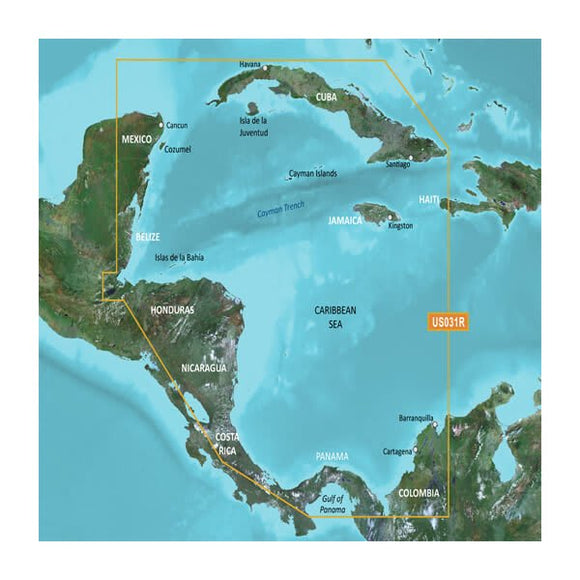 Garmin microSD/SD card: HXUS031R-Southwest Caribbean